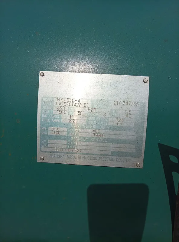 Used Cummins 1000 kVA Diesel Generator - photograph 09